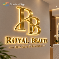 Enseigne commerciale personnalisée, enseigne rétroéclairée personnalisée, logo 3D, enseignes métalliques, enseigne pour salon de beauté, enseigne LED, enseignes lumineuses, enseigne métallique, enseigne murale avec logo