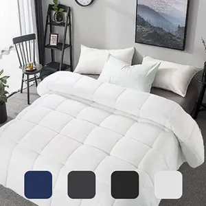 Super soft microfiber down wholesale solid polyester fiber filling duvet