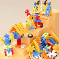 Puzzle Jigsaw dengan Mainan Balok Bangunan Lembut Berukuran Besar Mainan Pelatihan Berpikir Anak Laki-laki Mainan Edukatif Hadiah Ulang Tahun Anak-anak
