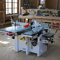 C300 Machine à Bois Combinée Universelle 5 Opérations Dégauchisseuse Raboteuse