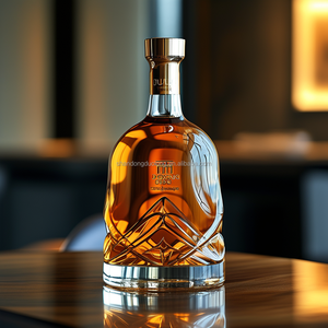 Usine Vente De Luxe 700ml 750ml <span class=keywords><strong>Cognac</strong></span> Bouteille En Verre Xo Liqueur Brandy Tequila Esprit Rhum Plat Borosilicate <span class=keywords><strong>Base</strong></span> En Verre - Product Image 3