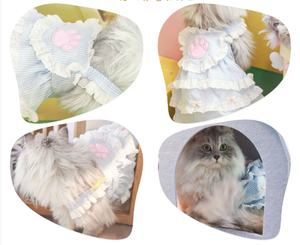 Vestido de Princesa para Mascotas Ropa para Perros Nueva Colección Primavera y Verano Estilo Lolita Ins con Encaje - Product Image 3