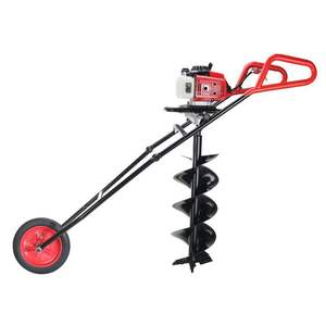 Direkt verkauf von hand geschobenen 2-Takt-Bodenbohrern mit Benzin antrieb aus legiertem Stahl Verschiedene Bohrer erhältlich - Product Image 3