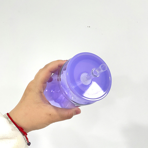 Factory Price Jelly 16oz Children <strong>Acrylic</strong> Can With Colored Lid and Straw for UV DTF Wraps Elegant Shaped <strong>Drinking</strong> <strong>Glasses</strong> - Product Image 4