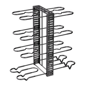 Estante vertical multicapa para ollas, organizador de almacenamiento de cocina, estante plegable y desmontable para encimera, para ollas, tapas y utensilios de cocina de 8 a 11.9 pulgadas - Product Image 5