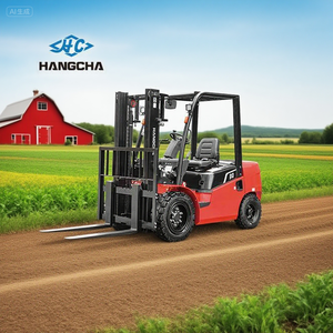 Carretilla elevadora diésel todoterreno de 3 toneladas, marco robusto, apilador Manual hidráulico, asiento, operador, batería, energía utilizada para la construcción - Product Image 1