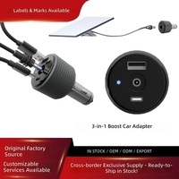 Adaptor Pemantik Rokok Mobil Starmini 2/3-in-1 Starlink Laris Manis, Konverter Step-Up DC 12V ke 24V 80W QC3.0 ODM/OEM