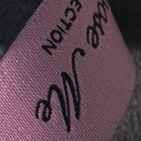 Etiquette de logo de marque tissée personnalisée privée personnalise l'étiquette tissée Vetement pour les vêtements