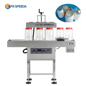 New Design Automatic Plastic Bottle Cap Sealing Machine Electromagnetic Heat Continuous Induction Sealing Machine