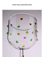 Verre à vin créatif et coloré de style Ins, gobelet à vin rouge de haute qualité, verre borosilicate, verre à vin étranger