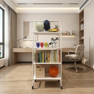 Étagère de présentation pliable en métal robuste à 4 niveaux, perforée, gain de place, modulaire, pour magasin, vente directe usine, tendance 2026 - Product Image 3