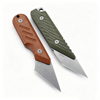 Couteau utilitaire fixe mini EDC portable 14C28N Full Tang pour le camping et la survie en extérieur avec manche en Micarta