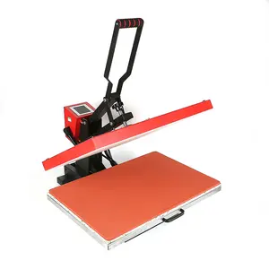 Hogedruk Platte Handmatige Warmtepersmachine 38*38Cm Warmteoverdracht Machine Voor T-Shirt Afdrukken