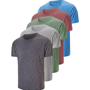 T-shirts sportifs à manches courtes pour hommes, coupe classique, grande taille, respirants, séchage rapide, logo personnalisé imprimé ou brodé OEM/ODM - Product Image 1