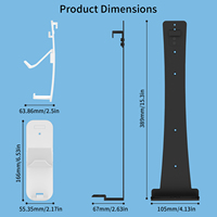 Support mural et support de jeu pour console PS5/PS5 Slim et contrôleur/casque