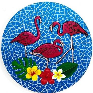 Sous-verres en forme de tortue de mer, flamant rose, perroquet, lézard – Design unique, tapis et dessous de verre - Product Image 3