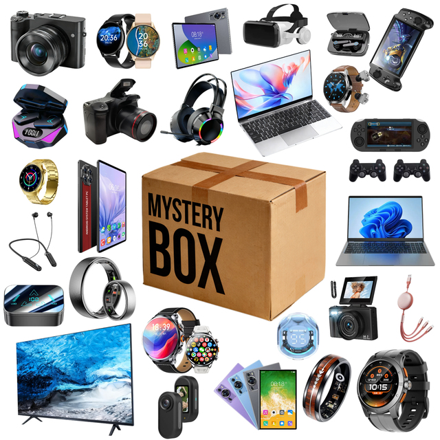 High-end Mystery Box Electronics Smart Watches Wireless Earphone Smartphone Mystery Boxes Surprise Lucky Box Electronic Products