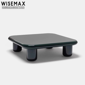 WISEMAX mobili Nordic Hotel di lusso Lobby <span class=keywords><strong>divano</strong></span> <span class=keywords><strong>tavolino</strong></span> lucido pittura in legno quadrato caffè tavolini da tè <span class=keywords><strong>per</strong></span> soggiorno - Product Image 5
