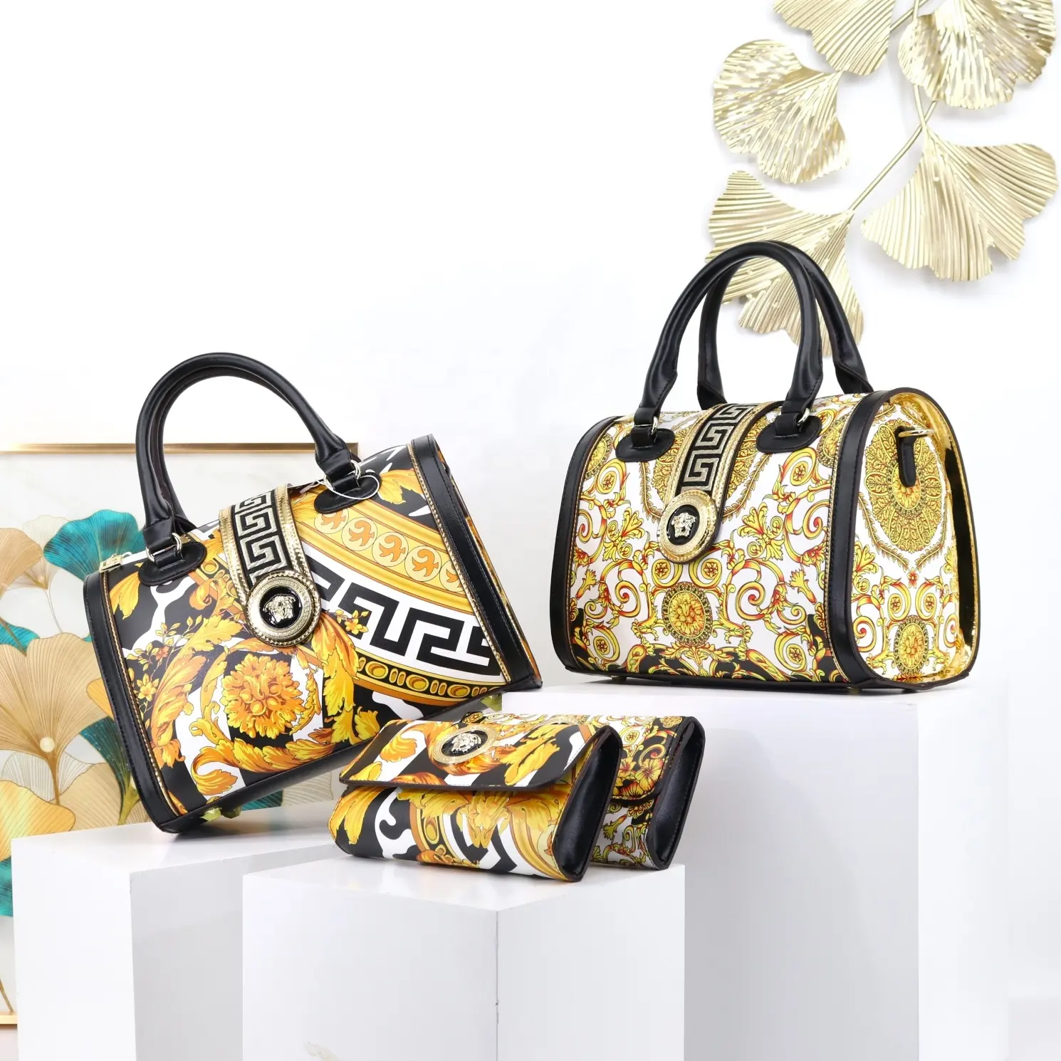 Fashion printing hand bags for women set of two ladies bags large capacity female bag top selling trending manufacturer 29 cm