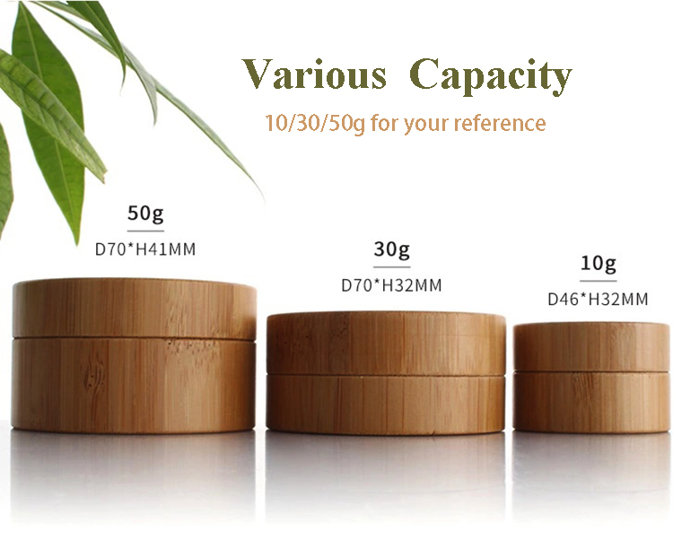 Ecological 20ml 30ml Biodegradable Cosmetic Jars Cream Lotion Bottle BPA Free