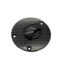Tapa del Tanque de Combustible Delantero con Impresión Hidrográfica para Tres Orificios de Montaje con Tornillos, de Aluminio CNC sin Llave para Motocicleta