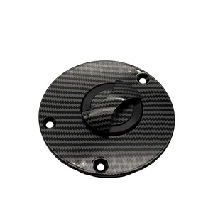Couvre-réservoir d'essence avant en alliage d'aluminium CNC sans clé pour moto, impression hydrographique, pour trois trous de fixation à vis - Product Image 2