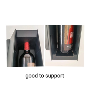 Biểu Tượng Tùy Chỉnh Sang Trọng Rượu Vang Từ Giấy Gấp Đóng Gói Chai Rượu Vang Bao Bì Quà Tặng Rượu Vang Hộp Cứng Nhắc Hộp Quà Tặng - Product Image 2