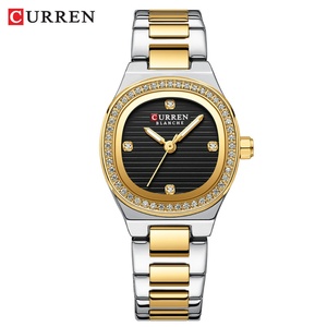 Montre pour femme Curren 9101, mode et loisirs, avec bracelet en acier, montre de luxe avec diamants incrustés, montre étanche pour femme, cadeau - Product Image 1