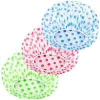 Bonnet de Douche Élastique Adorable en Gros pour Adultes – Bonnets de Bain et Chapeaux de Douche en Plastique Imperméables Réutilisables pour Femmes, Idéaux pour Spa, Salon, Maison et Hôtel