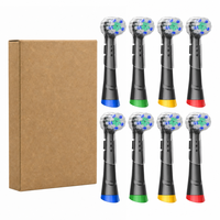 Têtes de rechange électriques en nylon souple compatibles avec les séries Oral-B IO 2/3/4/5/6/7/8/9/10 avec capuchons