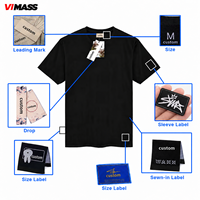 T-shirt graphique surdimensionné avec logo de marque personnalisé, T-shirt en coton, broderie graphique, coton lourd, T-shirt unisexe en coton, T-shirt court pour homme