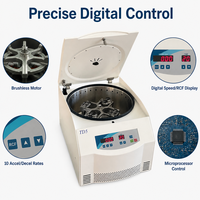 Centrífuga de Sobremesa Inteligente de Baja Velocidad con Microprocesador TD5, Alarma de Desbloqueo Automático, 4730xg RCF Máximo, Opción Multirrotor, para Laboratorio Farmacéutico
