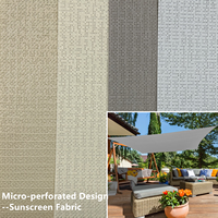 Mikroperforiertes Design Winddichter Sonnenschutzstoff PVC-beschichtetes Netzgewebe für Pergola Zip-Screen Vorhang Sonnenschutz Markise