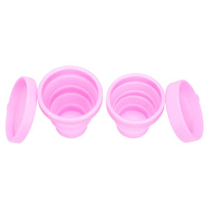 Taza Menstrual de silicona plegable ecológica, taza esterilizadora, venta al por mayor - Product Image 5