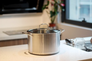 Tri-Ply Stainless Steel Cooking holds up to 8 quarts--great for large batches of <b>soups</b>, stews,Cooking Stock <b>Pot</b> - Product Image 5