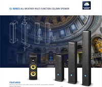 Barre de renforcement sonore extérieure de 4 pouces Mosquée Haut-parleurs de colonne étanches de qualité IP56