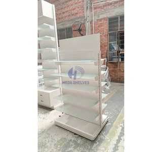 זכוכית שכבה לוח לבן צבע מדפי גונדולה מדפי סופרמרקט מדפים עבור חנות קמעונאית - Product Image 5