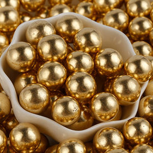 2mm 4mm 7mm 10mm 14mm 光沢のある金色の丸いシュガービーズ、ベーカリーデコレーション用 - Product Image 5