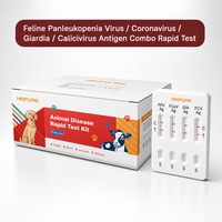 Kit de test fécal 4 en 1 complet pour chats (FPV, FCoV, GIA, FCV Ag) – Sans échantillon de laboratoire