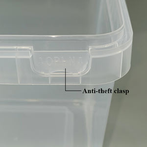Caja cuadrada de plástico transparente dura de PP <span class=keywords><strong>para</strong></span> alimentos, barra de chocolate, embalaje, helado, contenedor de plástico 2,5 L - Product Image 5