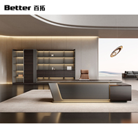 Nouveau bureau de direction 2026 en bois, design écologique et modulaire pour espace de bureau de patron ou de directeur, différentes tailles disponibles