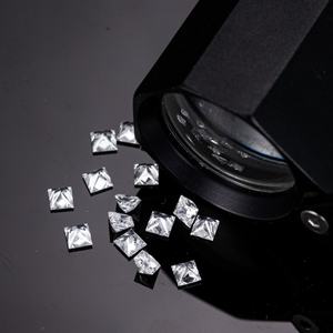 Diamantes Cultivados en Laboratorio Sueltos, Corte Princesa, Tamaño Melee, DEF VS, 1.5x1.5mm~2.5x2.5mm, Venta al Por Mayor - Product Image 2