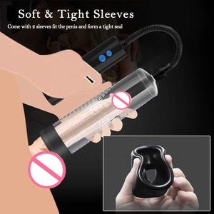 USB充電式自動ハンドルペニス拡大真空ポンプ直立ペニス拡大高エクステンダーシリンダー大人のおもちゃ男性用 - Product Image 2
