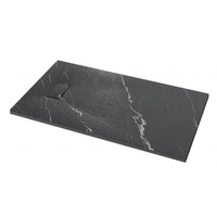 Design moderne à la mode SMC (matériau de surface solide) Plateau de douche Forma Bon prix Pierre artificielle en fibre de verre pour une utilisation en hôtel