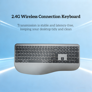 Mới Tùy Chỉnh 112-Key <span class=keywords><strong>2.4G</strong></span> USB Kích Thước Đầy Đủ Bàn Phím Có Thu Phí Backlit Không Dây Ergonomic Bàn Phím Cổ Tay Hỗ Trợ Cho Máy Tính Xách Tay Máy Tính - Product Image 5