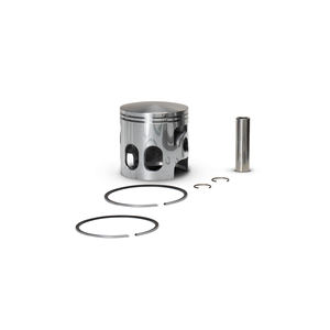 Piston 2T Ø 57.5 avec axe Ø 12 et 2 segments semi-trapézoïdaux chromés taille B - Product Image 1