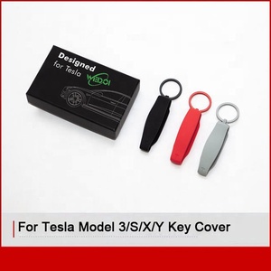 Housse de protection pour porte-clés Tesla, en Silicone souple, pour modè<span class=keywords><strong>les</strong></span> 3/S/X/Y, accessoires de <span class=keywords><strong>voiture</strong></span> - Product Image 3