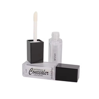 Tube carré transparent pour brillant à lèvres avec capuchon noir – Flacon cosmétique en plastique pour emballage de maquillage – Offre spéciale