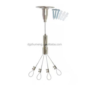 Kits de <span class=keywords><strong>suspension</strong></span> industriels pour câbles d'avion en acier galvanisé réglables haute tension de 1/16 pouce, avec attaches 7x7, construction soudée et coupées - Product Image 5