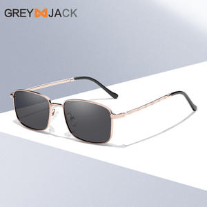Lunettes de soleil Greyjack pour hommes, monture métallique complète, verres polarisés UV400 TAC pour la conduite - Product Image 3